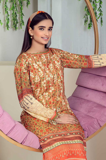 Bonanza Satrangi Oriental Orange Ast223p25 Summer Collection 2022 Online Shopping